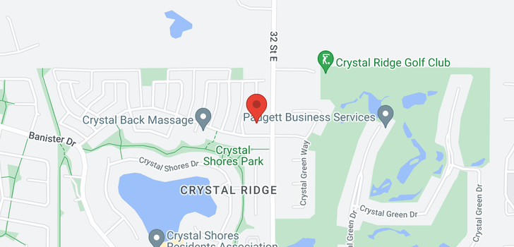 map of 1105 92 Crystal Shores Road